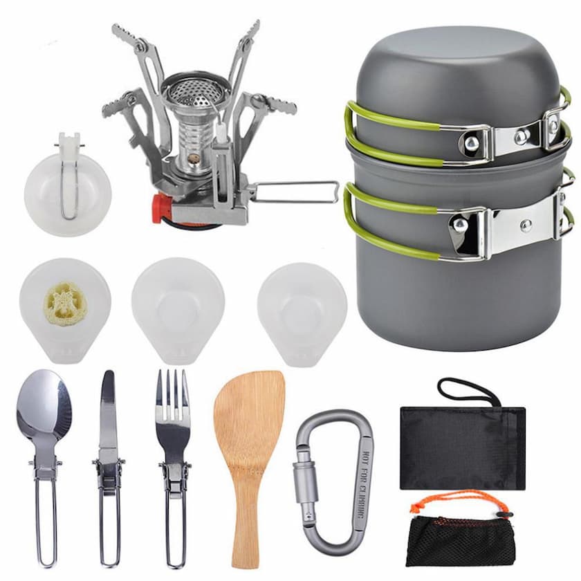 Camping Cookware set 14 in 1 Bundle